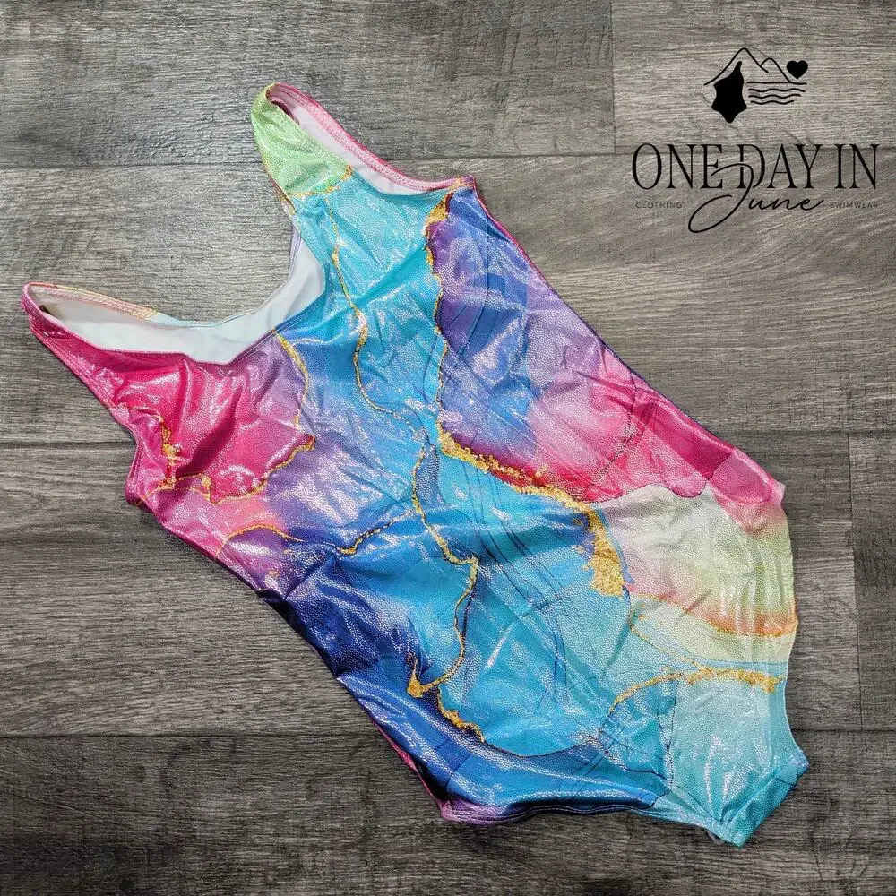 Funnycokid Girl's Leotard Size 9-10Y